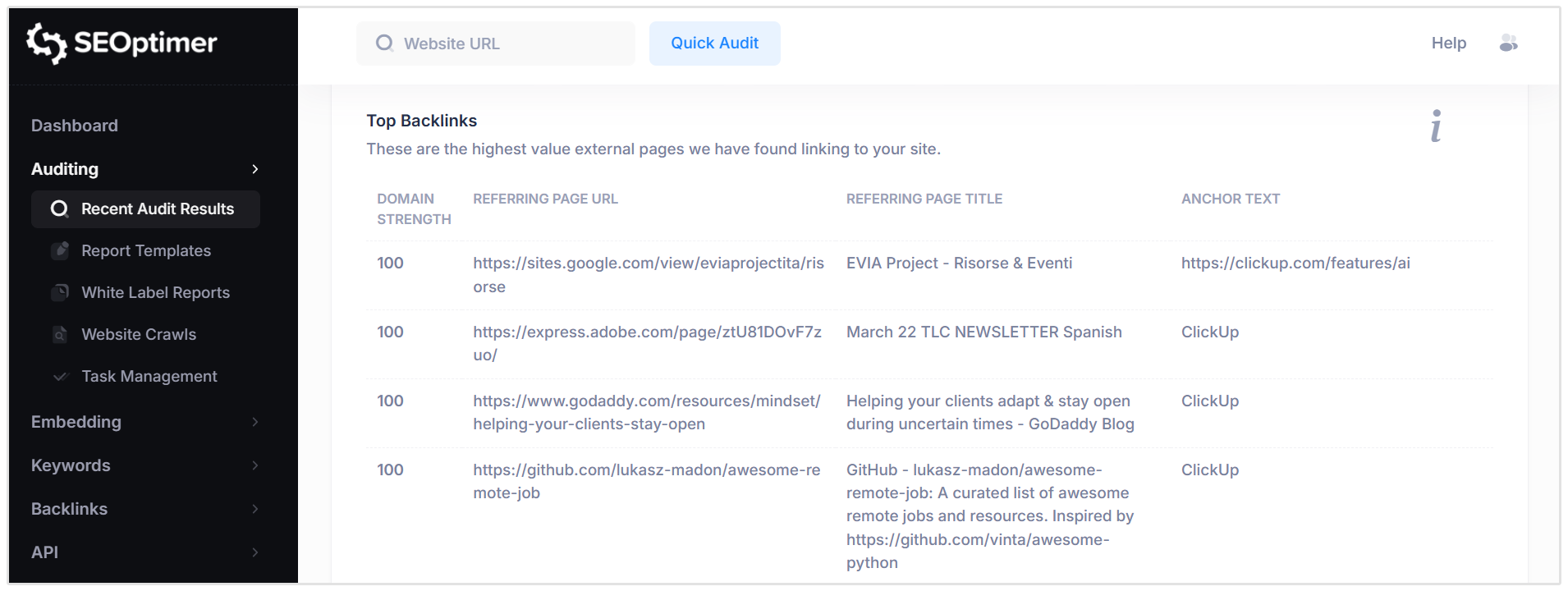 トップバックリンク